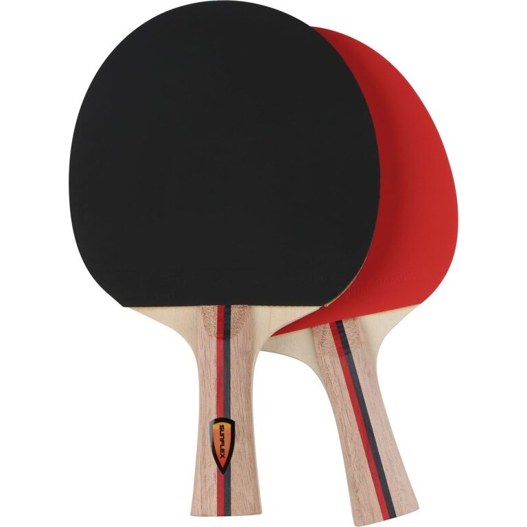 Sunflex Table Tennis Racket Set Contest - 2 rackets with Samurai rubber, inward pips with 1.5mm sponge + 3 balls in cardboard packaging