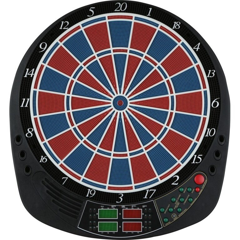 Sunflex Electronic Dartboard Master - for up to 16 players with tournament dimensions, 12 darts, 27 games with 124 variations - 1 piece