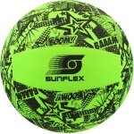 Sunflex Volleyball Beach and Funball Neoprene (Size 5) Funky Boom green - 1 ball