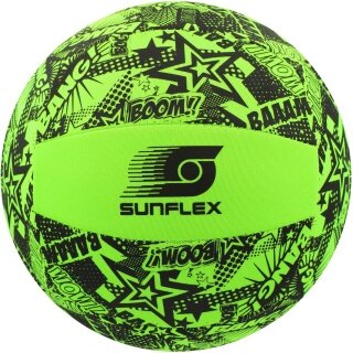Sunflex Volleyball Beach and Funball Neoprene (Size 5) Funky Boom green - 1 ball