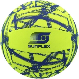 Sunflex Volleyball Beach and Funball Neoprene (Size 5) Funky Crossed Yellow - 1 Ball
