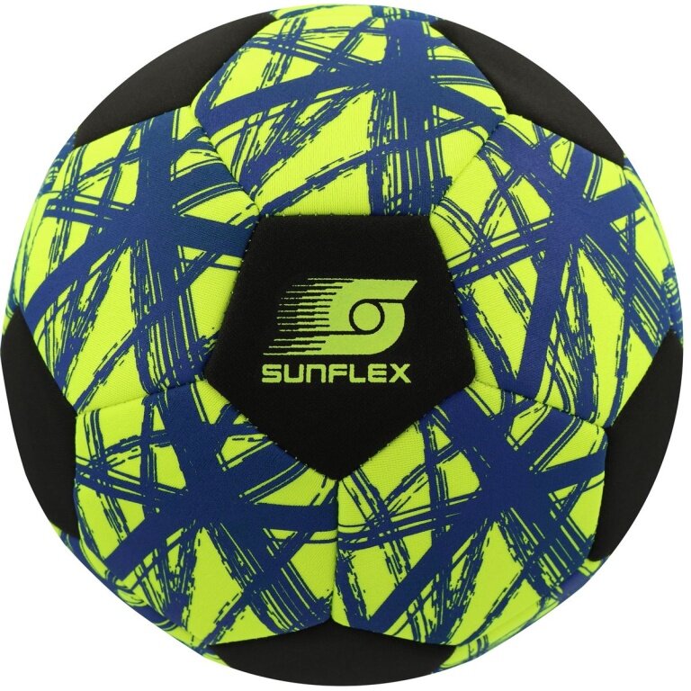 Sunflex Football Neoprene (Size 5) Funky Crossed blue/yellow - 1 Ball