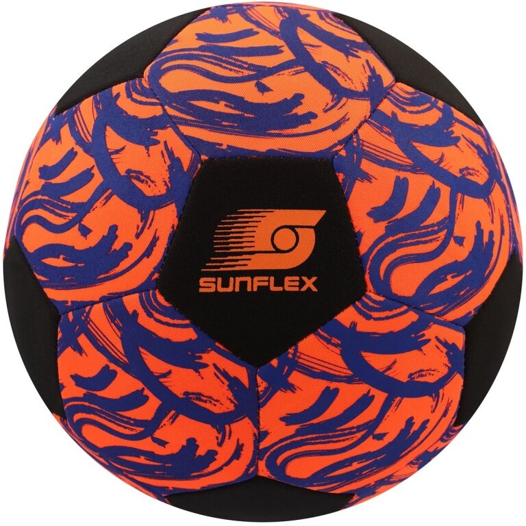 Sunflex Football Neoprene (Size 5) Funky Scribble orange - 1 Ball