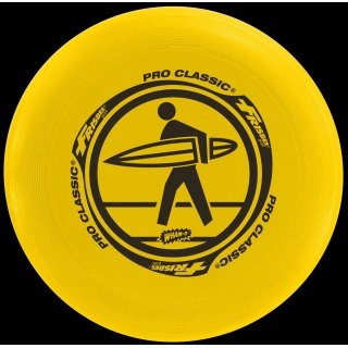 Sunflex Frisbee Pro Classic yellow 1 piece - perfect for beach/meadow -