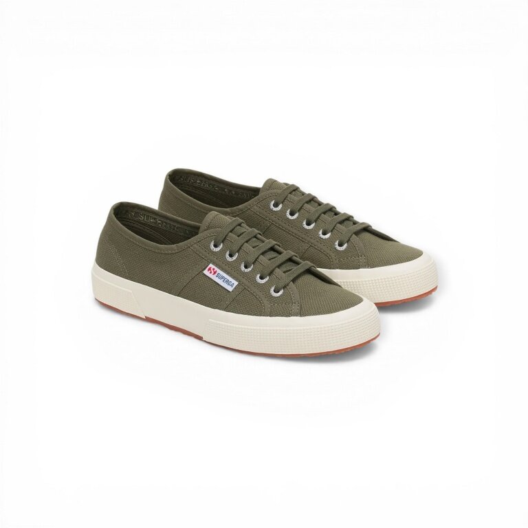 Superga Cotu Classic 2750 F-Ivory Green Sneakers for Women
