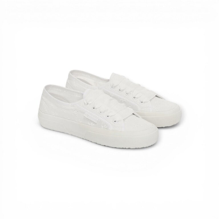 Superga Sneaker Flower Sangallo 2750 white ladies