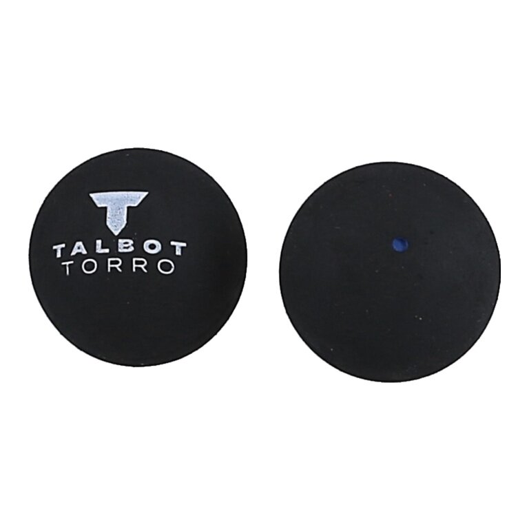 Talbot Torro Squash Ball (1 blue dot, speed fast) black - 1 ball