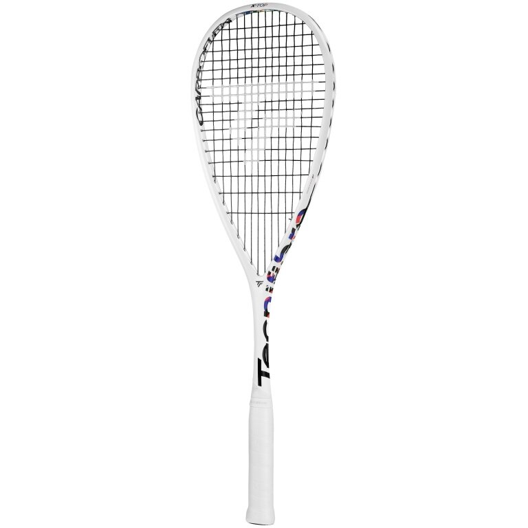 Tecnifibre Squash Racket Carboflex 130 X-Top V2 130g/head-heavy 2024 white - strung -