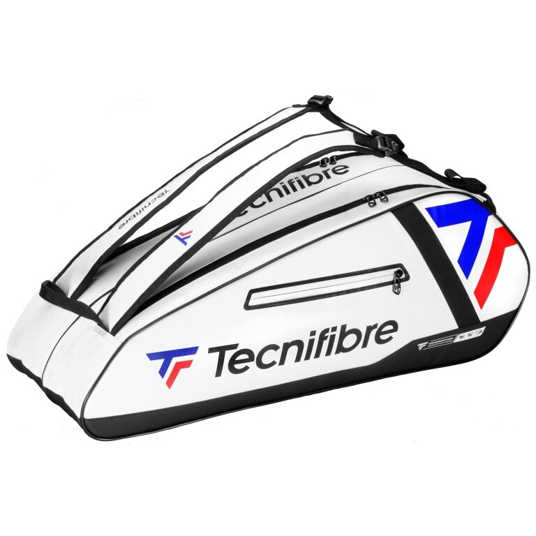 Tecnifibre Tennis Racket Bag Tour Endurance (Racket Bag, 2 Main Compartments) 2025 White 6-Pack
