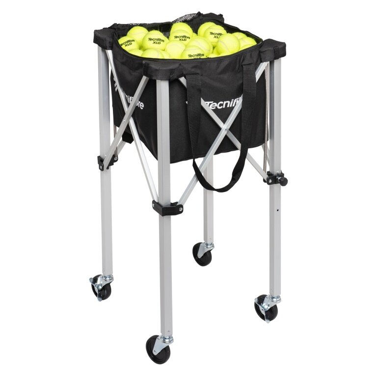 Tecnifibre ball trolley with wheels (for approximately 120 tennis balls)