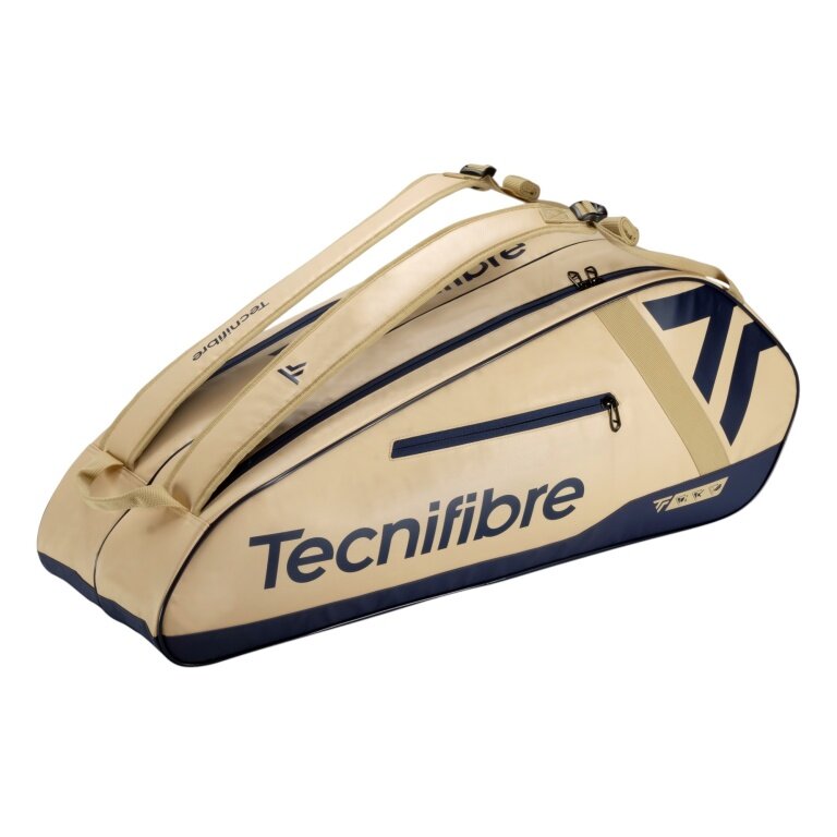 Tecnifibre Tennis Racket Bag Tour Endurance (Racket Bag, 2 Main Compartments) 2025 Sand 6 Pack
