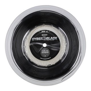 Topspin Tennis String Cyber Black (Durability+Control) black 300m roll