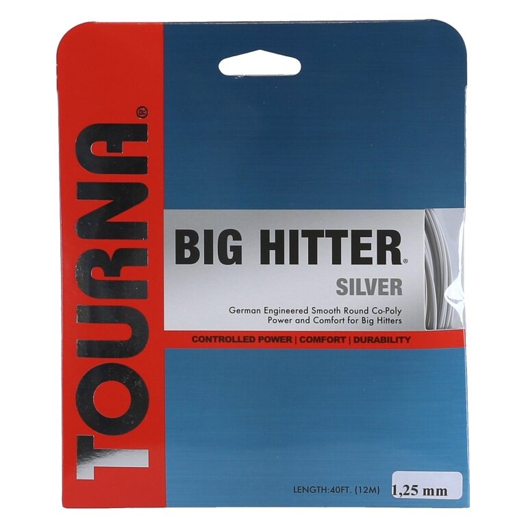 Tourna Tennis String Big Hitter Silver 12m Set