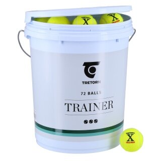 Tretorn Ball Bucket Plastic (for a maximum of 72 tennis balls) empty white - 1 bucket