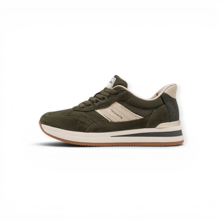 Tamaris Sneakers (Leather/Textile/Synthetic) 8-83703-47 dark green Ladies