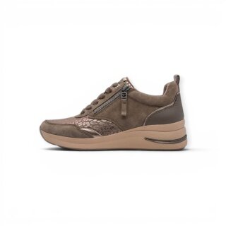 Tamaris Wide Fit Sneaker (Material Mix) 8-73714-43 taupe/brown Ladies