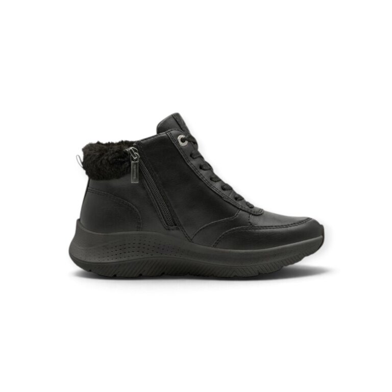 Tamaris Wide Fit Winter Shoes (Material mix, with side zip) 8-85200-45 black ladies