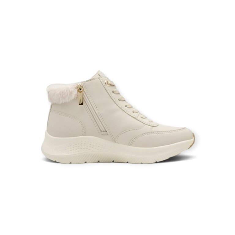 Tamaris Wide Fit Winter Shoes (Material mix, with side zip) 8-85200-45 beige ladies