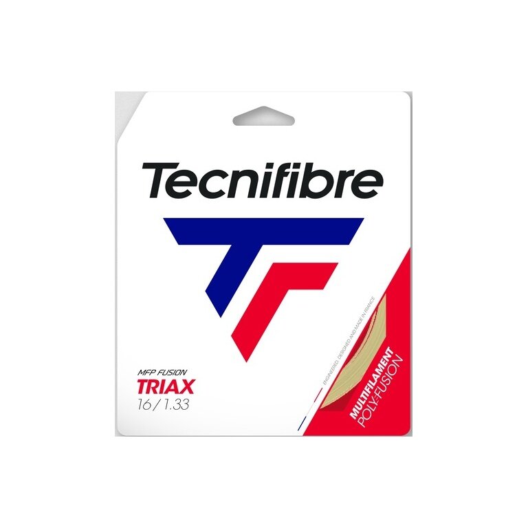 Tecnifibre Tennis String Triax (Feel + Arm Protection) Natural 12m Set