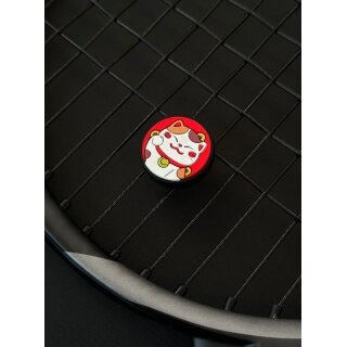 Tennis Balance Vibration Dampener Maneki-Neko red - 1 piece