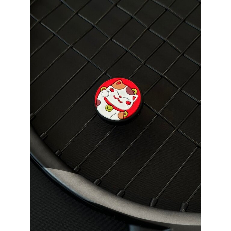 Tennis Balance Vibration Dampener Maneki-Neko red - 1 piece