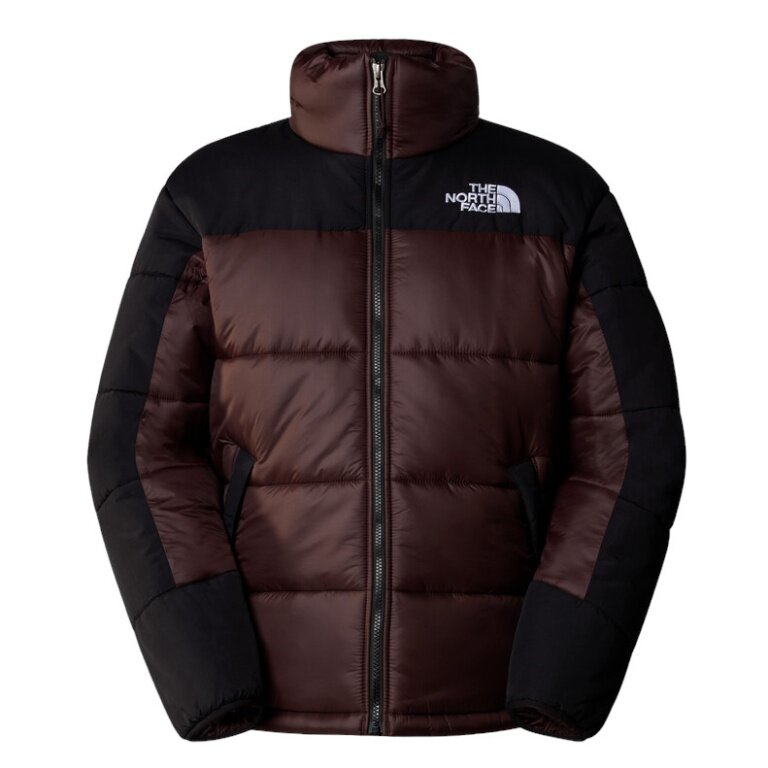 The North Face Himalayan Insulated Puffer Winter Jacket (Thermal Insulation, PFC-Free) charcoal brown/black men's