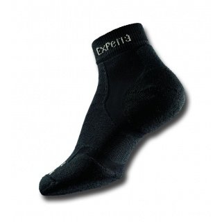 Thorlo Allround Sock Experia Quarter Black Men's - 1 Pair