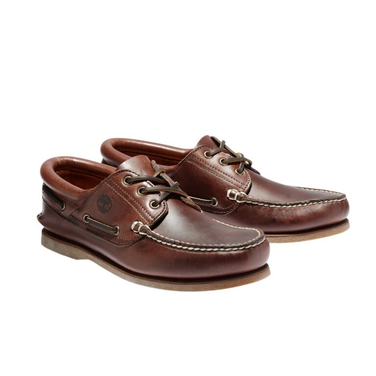 Timberland Classic Boat Shoes (Premium Leather) brown men's