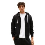 Tommy Hilfiger Full Zip Fleece Hoodie (Cotton Blend) black men's
