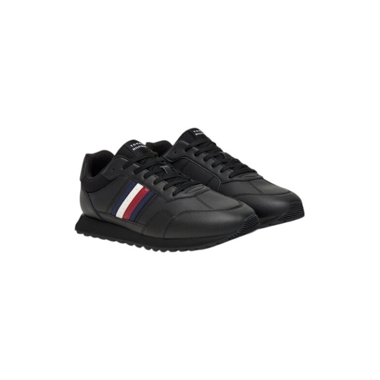 Tommy Hilfiger Sneakers New Runner Eva LTH Stripes - black Men's