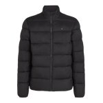 Tommy Hilfiger Winter Quilted Jacket Stand Collar Mid Weight - Black Men's