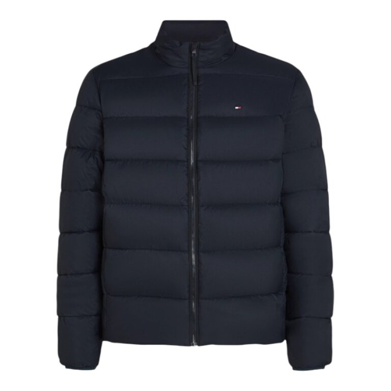 Tommy Hilfiger Winter Quilted Jacket Stand Collar Mid Weight - dark blue Men's