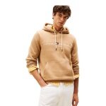 Tommy Hilfiger Hooded Sweatshirt Flex-Fleece Logo Hoodie (Cotton Blend) camel brown Men's