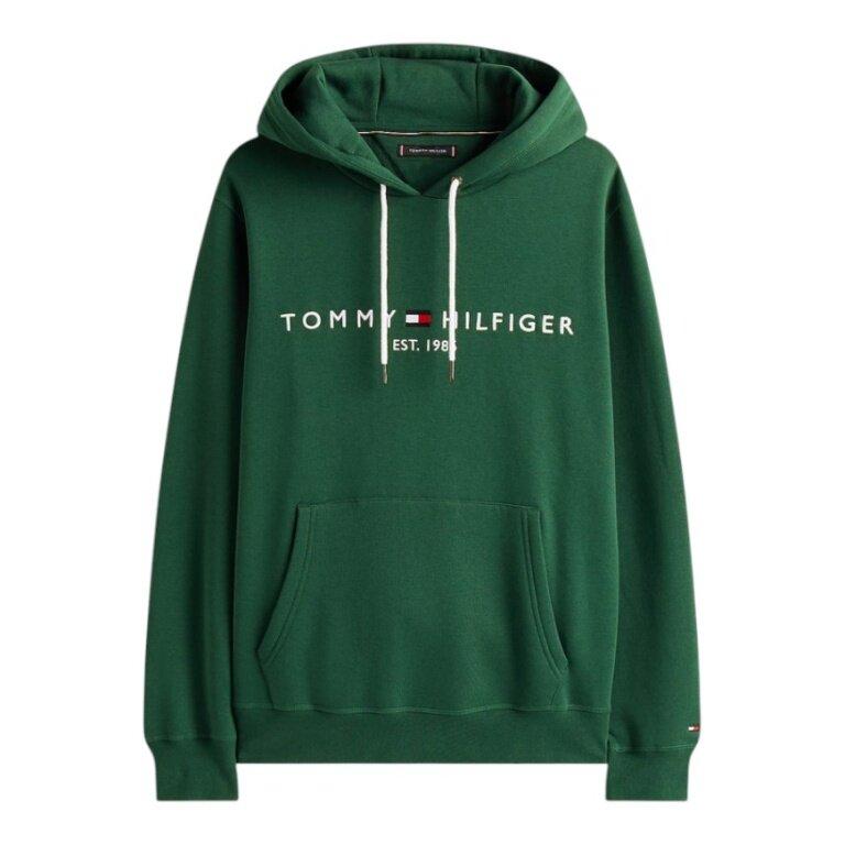Tommy Hilfiger Hooded Sweatshirt Flex-Fleece Logo Hoodie (Cotton Blend) green Men's