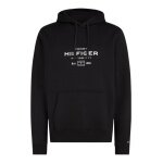 Tommy Hilfiger Hooded Sweatshirt Oval Graphic Hoodie (Cotton Blend) black Men's