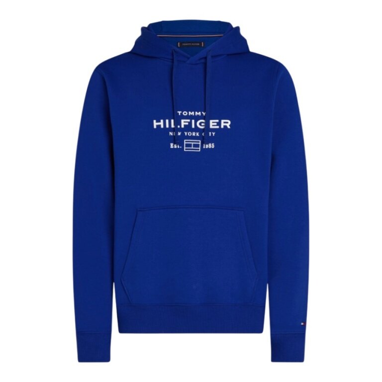 Tommy Hilfiger Hooded Sweatshirt Oval Graphic Hoodie (Cotton Blend) royal blue Men's