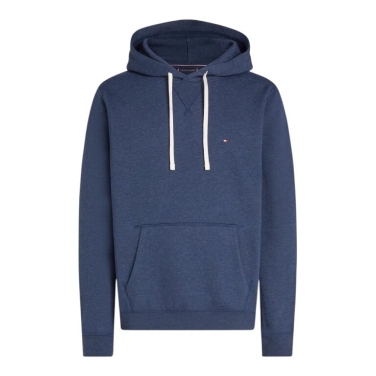 Tommy Hilfiger Essential Seasonal Fleece Hoodie (Cotton Blend) dark blue Men's