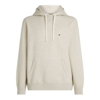 Tommy Hilfiger Essential Seasonal Fleece Hoodie (Cotton Blend) Oat Milk White Men's