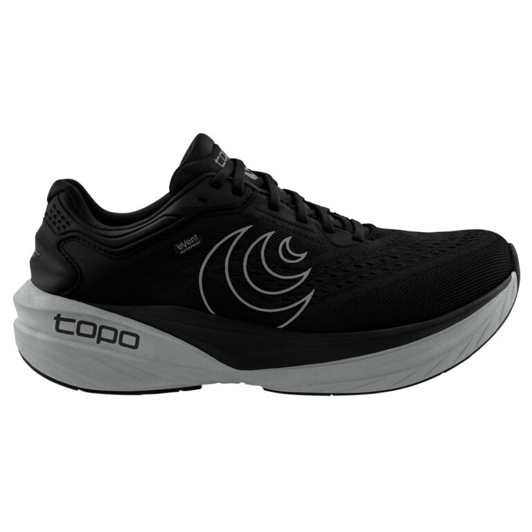 Topo Running Shoes Phantom 4 WP (cushioning, wider toe box, waterproof) 2025 black/charcoal men's