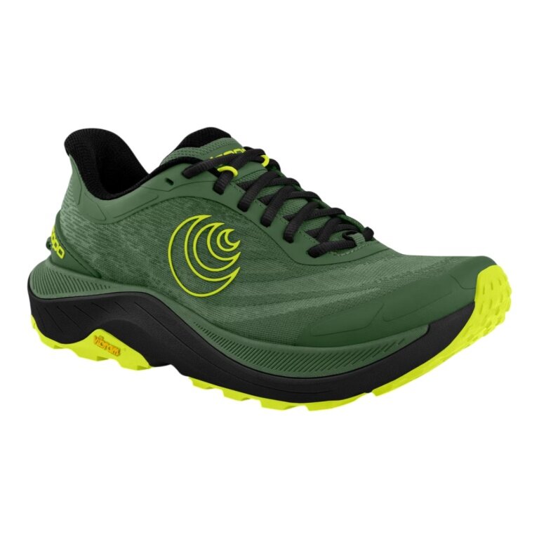 Topo Trail Running Shoes Ultraventure 4 (Stability, Long Distance, Wider Toe Box) green/black men's
