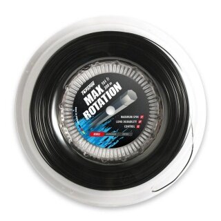 Topspin Tennis String Max Rotation (Durability + Spin) black 300m reel