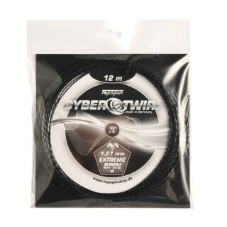 TopSpin Tennis String Cyber Twirl (Durability + Spin) black 12m set