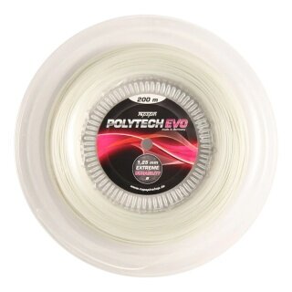 Topspin Tennis String Poly Tech Evo (Durability + Playing Comfort) White 200m Reel