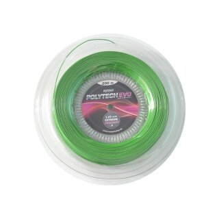 Topspin Tennis String Poly Tech Evo (Durability + Playing Comfort) green 200m reel
