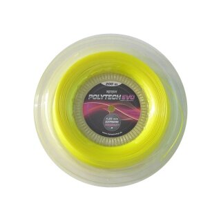 Topspin Tennis String Poly Tech Evo (Durability + Playing Comfort) neon yellow 200m reel