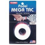 Tourna Overgrip Padel Mega Tac (extreme grip, durable, wide) white pack of 3