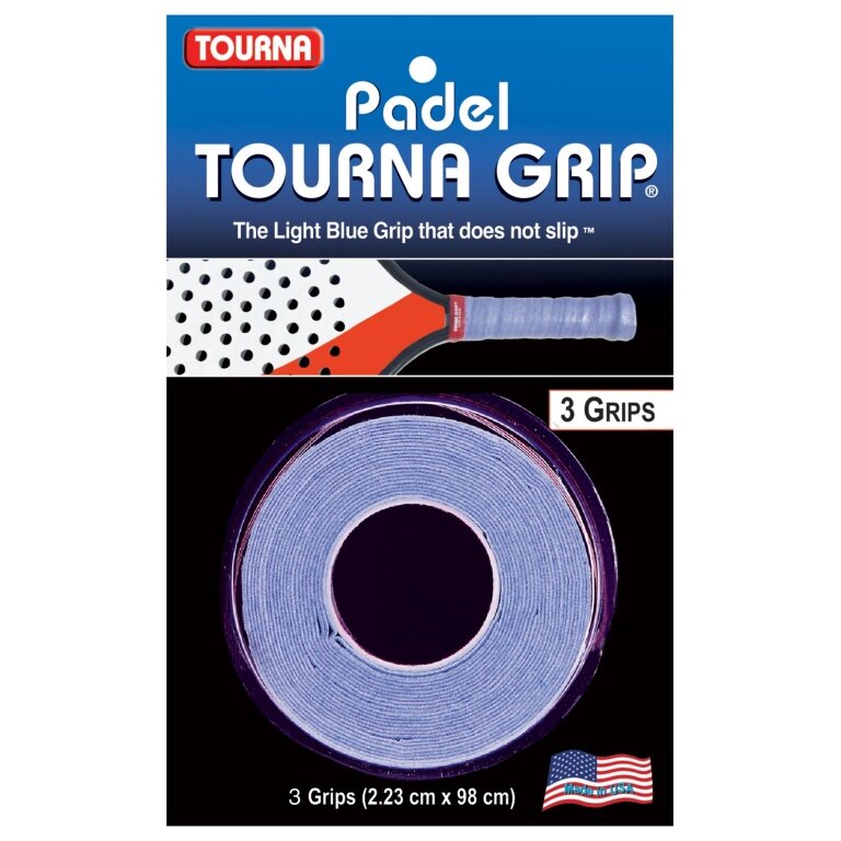 Tourna Overgrip Grip Padel (Grip, Comfort) blue pack of 3