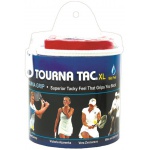 Tourna Overgrip Tac XL Tour Pack 0.55mm white 30-pack clip bag