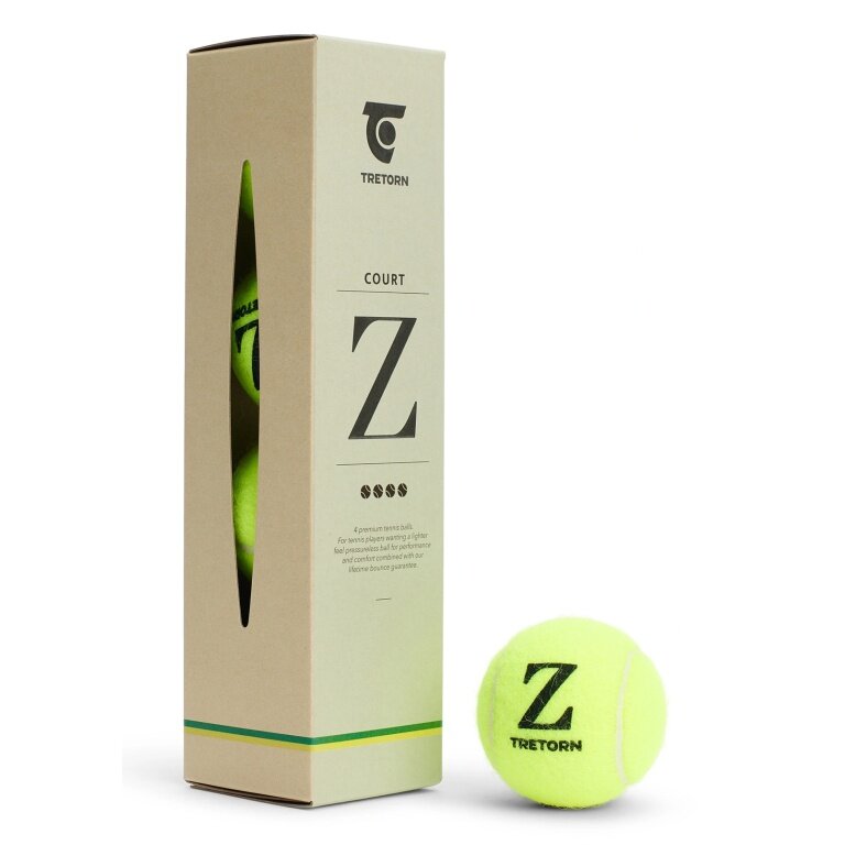 Tretorn Training Balls Z Court Training (pressureless) yellow 4-pack