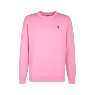 U.S. Polo Assn. Crewneck Jumper US16859 (100% Cotton) light pink Men's